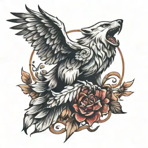 Wolf And Eagle