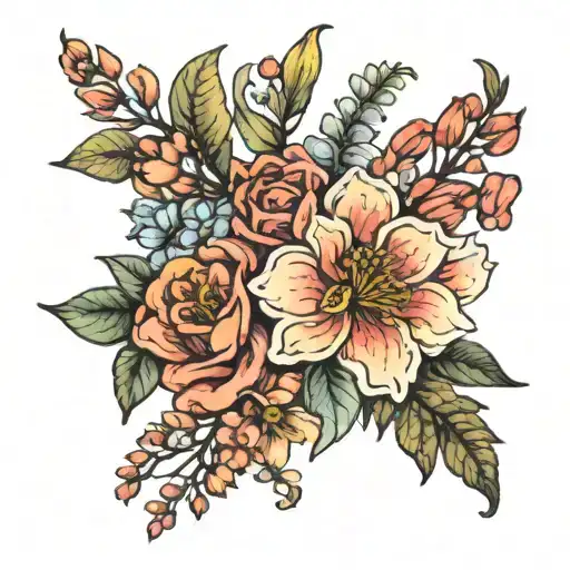 Birth Flower Bouquet