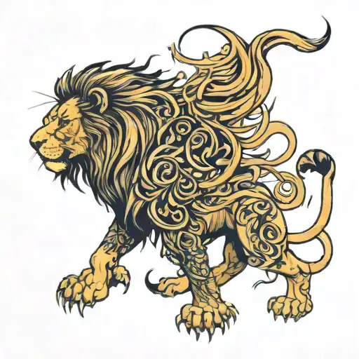 A Lion Who Has Overcome All Difficulties And Been Betrayed