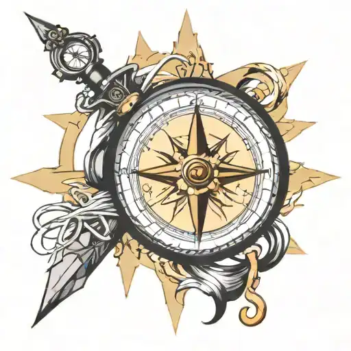 Compass And Cross Wrapped