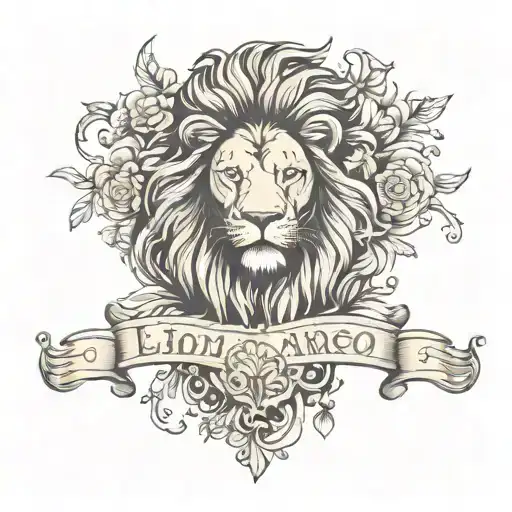 Lion With Name Andrea