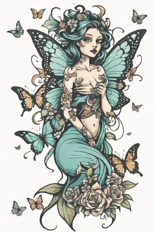 Fairy With Butterflies
