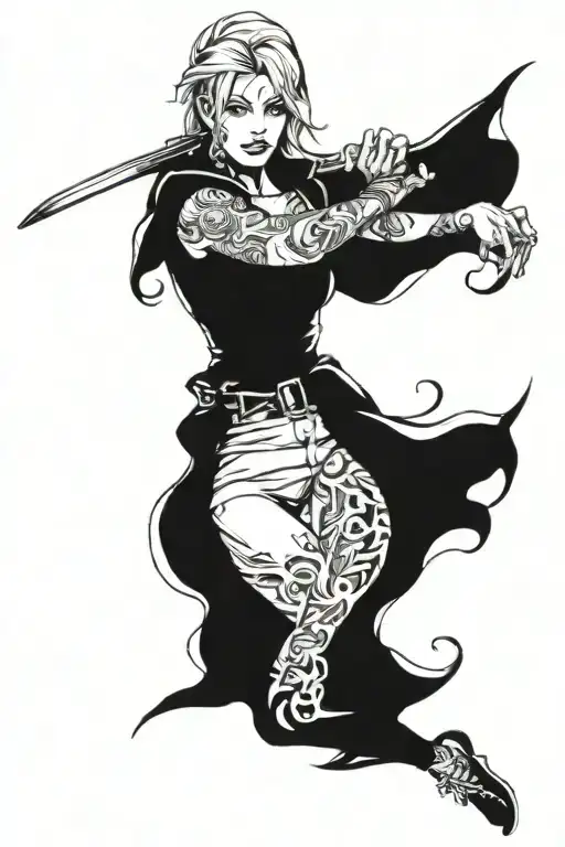 Full Sleeve Tattoo Gangsta