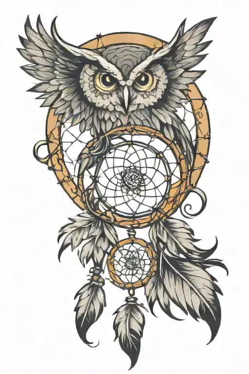 Dreamcatcher With Owl Perched