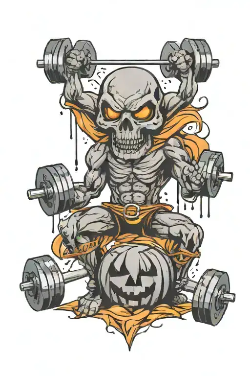 Weight Lifting But Halloween Themed