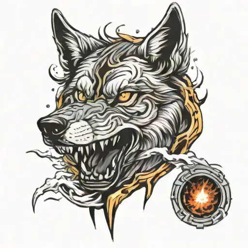 Wolf Lightning Mountains Eye Of Zeus