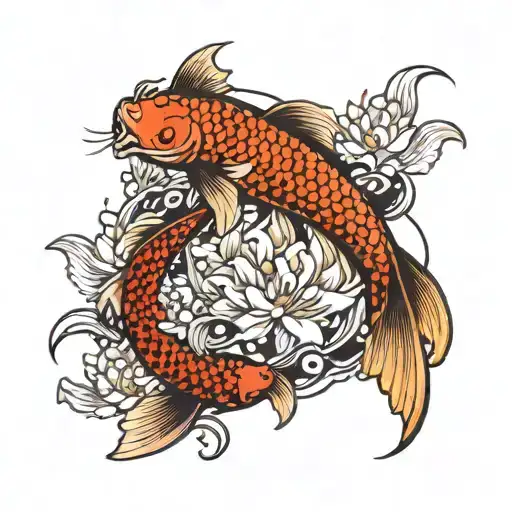 Koi Fish Transforming