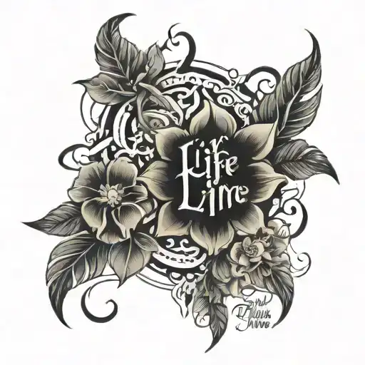 Life Line With The Names Nyomi And Dahmir