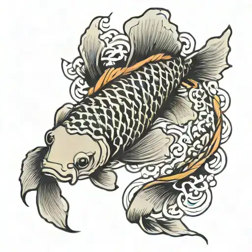 Japanese Style Koi Fish