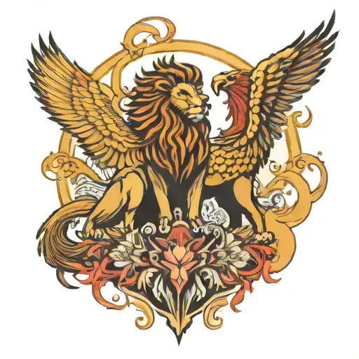 Lion And Phoenix