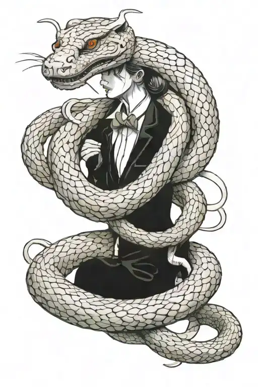 1989 Wrapped In A Snake Intertwined