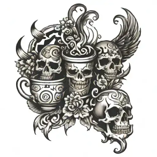 Group Tattoo Design Coffee