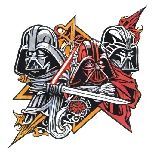 Star Wars Sith Lords Group Tattoo Design