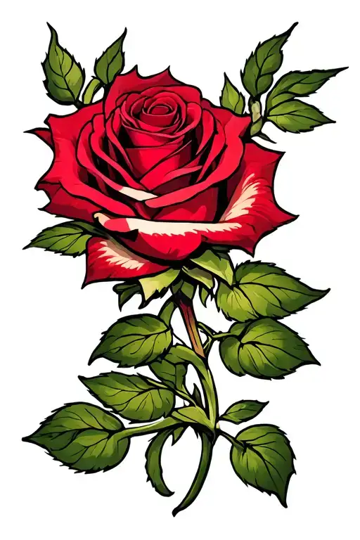 1 Rose Wrapped