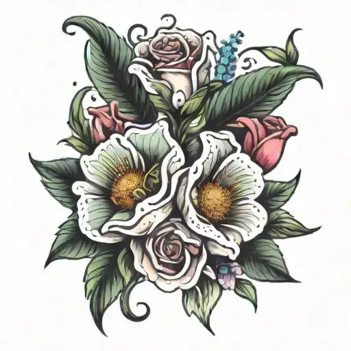 Birth Flowe Bouquet Made