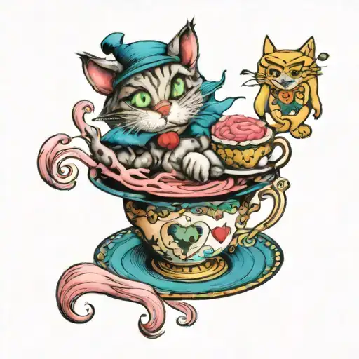 Alice In Wonderland Tea Party Inside Of The Cheshire Cat