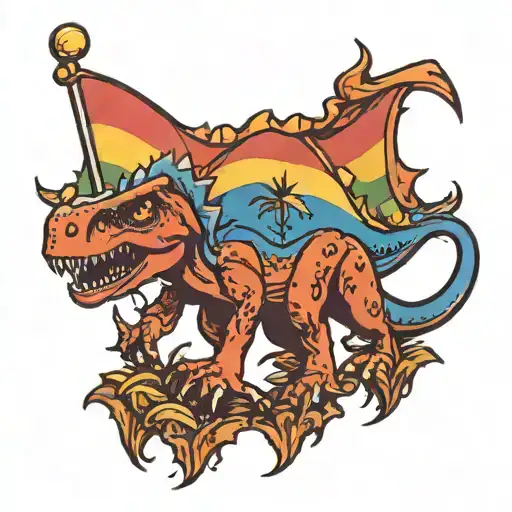 Dinosaur Pride Flag
