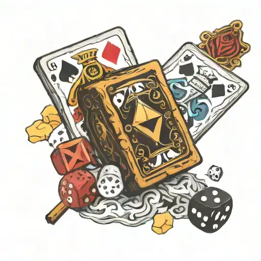 Dice Roulet Black Jack Cards Cigar