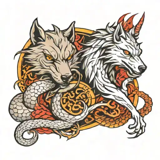 Wolf And Dragon