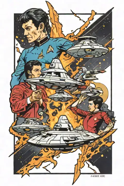 Star Trek Battle Scene