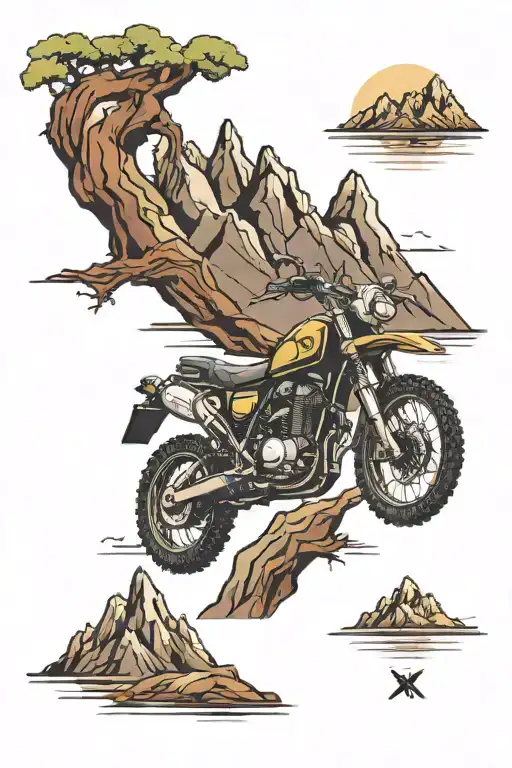 Mountain Peak Adventure Motorcycle