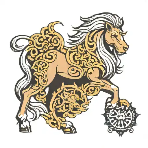 Horse Lion Symbol