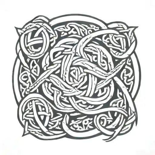 Celtic Love Knot For Zodiac Sign Taurus