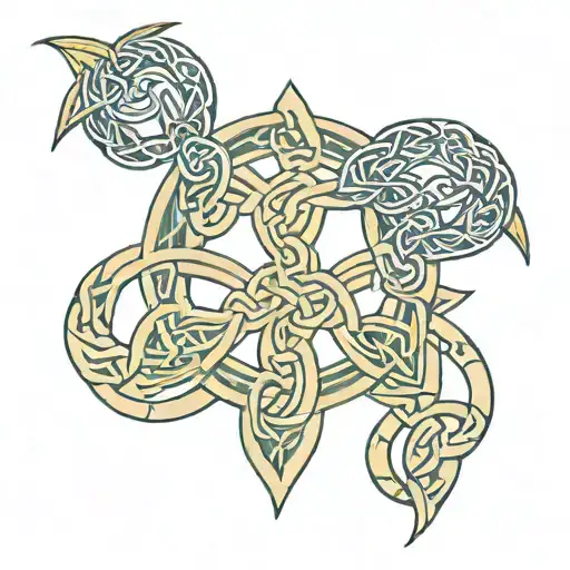 Celtic Knot Of Eternal Love With Zodiac Sign Scorpio