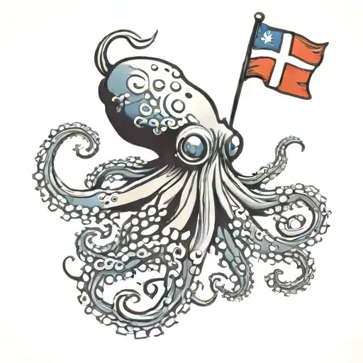 Dive Flag Octopus Driving