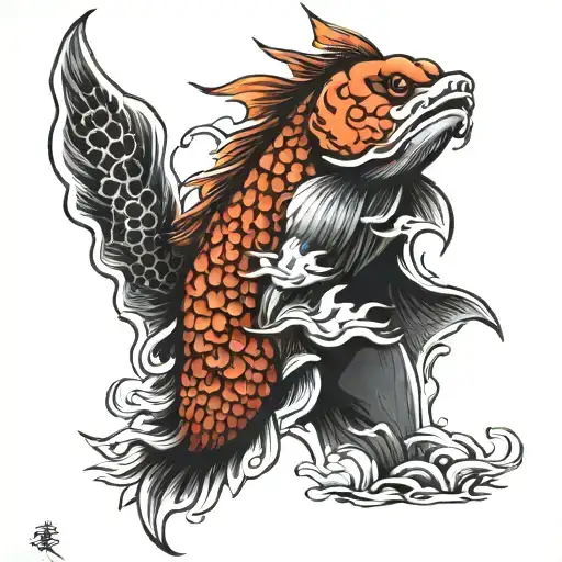 Samurai Koi Fish