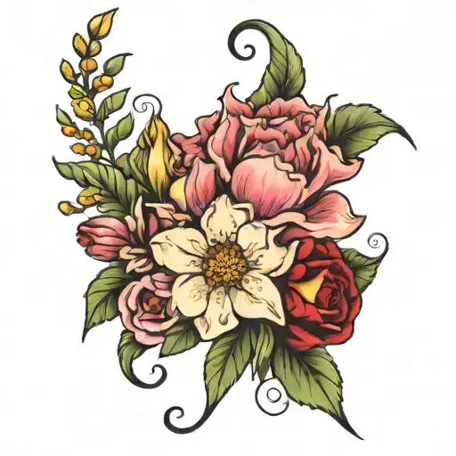 Birth Flower Bouquet