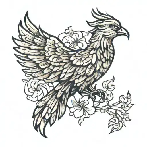 Phoenix Holding A Clover Leaf