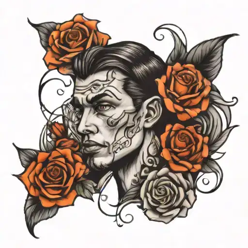 Poet Portrait Neo Traditional Style