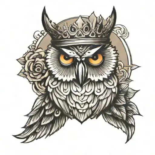 Owl And Crown