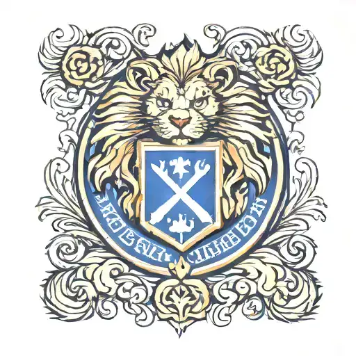 Club Dinamo Zagreb Badge And Lion Surrounded