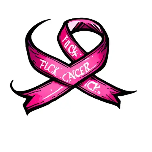 Fuck Cancer Ribbon