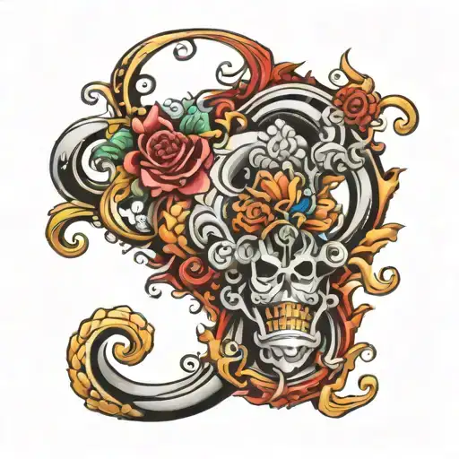 Tatoo Scroll Across The Top