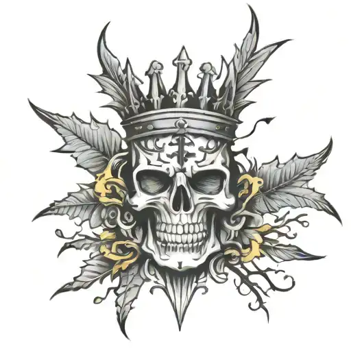 Cross With Thorn Crown And Llc