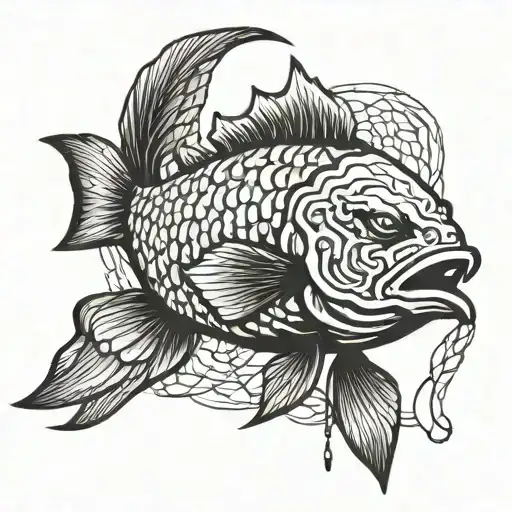 Buffalo Fish With Nets