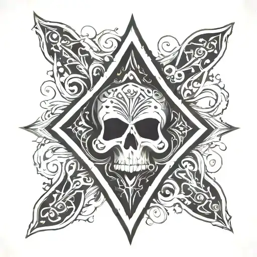 Ace Of Spades Black Overlapping