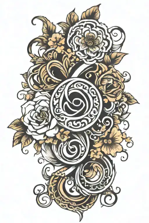 Infinity Symbol With Flowers