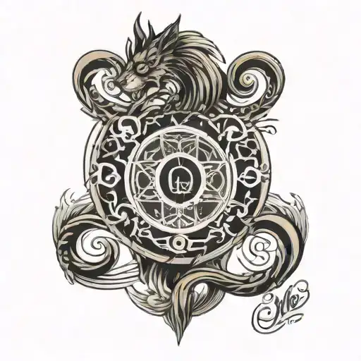 Samuel Engraved Inside An Omega Symbol