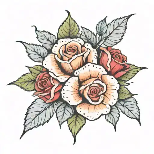 Macneil Rock With Alberta Rose Growing