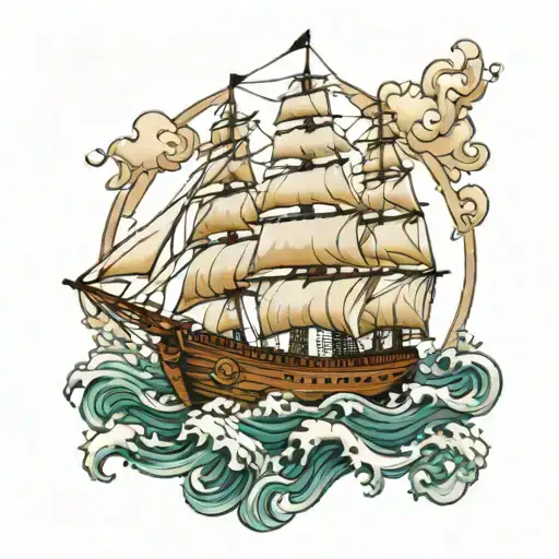 Ship On Ocean