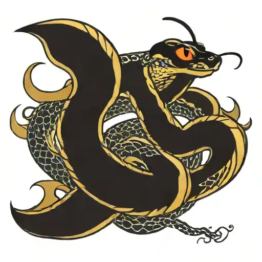 Snake Cooling Around Hip