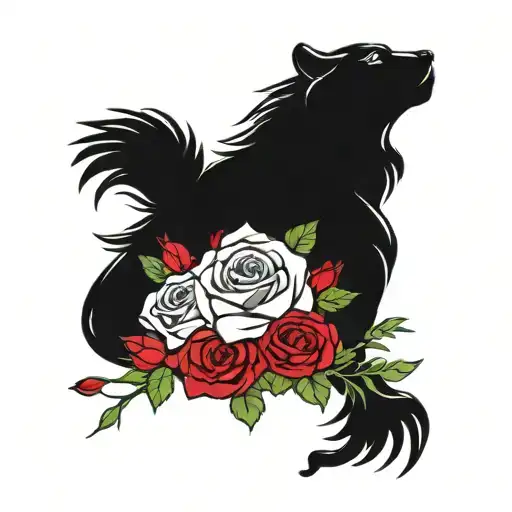 Leo And Roses Blooming Flowers