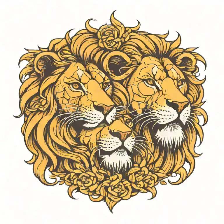 2 Headed Lion In Love You