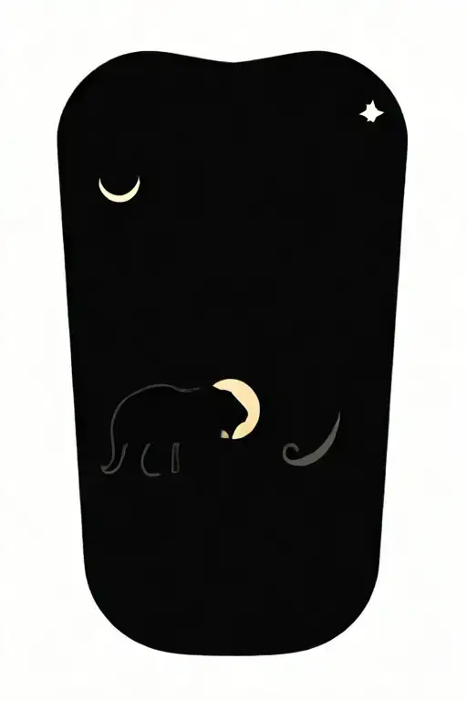 Moon With Leo Lion And Capricorn Ram Loving Each Other Inside