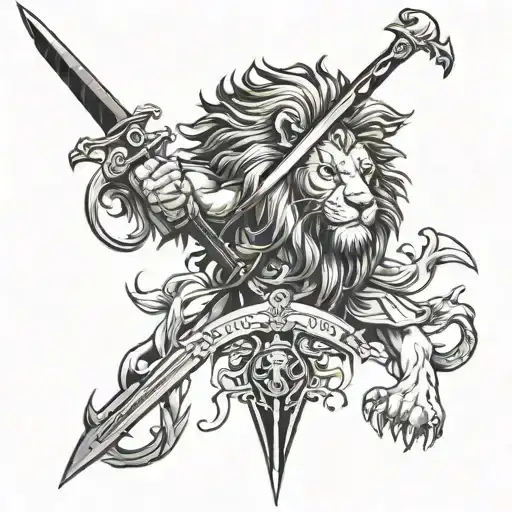 Lion And A Sword