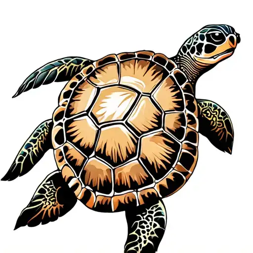 Sea Turtle With Filagree